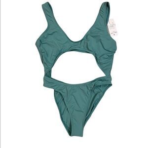 Dippin’ Daisy’s  palm green one piece Size L